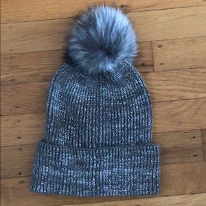Sparkley gray beanie
